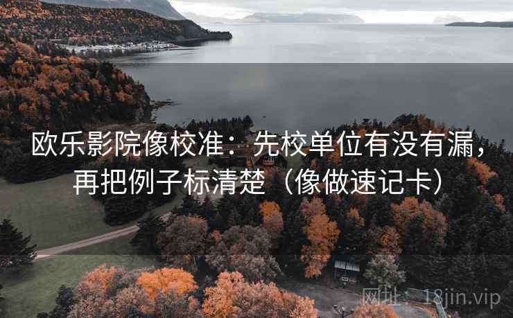 欧乐影院像校准：先校单位有没有漏，再把例子标清楚（像做速记卡）